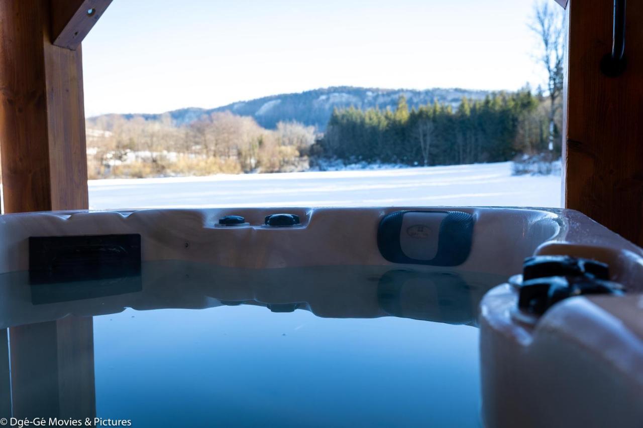 Les Jardins Du Herisson Chalet 2 Bonlieu 外观 照片